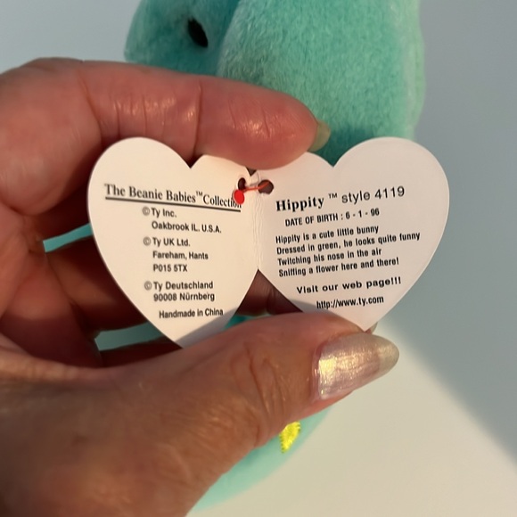 NWT HIPPITY, HOPPITY, FLOPPITY set if 3 bunnies by Ty Beanie Babies 90’s!! - Picture 9 of 14